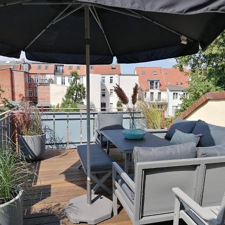 Townhouse Altstadt Wismar Upper Apartment Mit Zwei Terrassen Εξωτερικό φωτογραφία